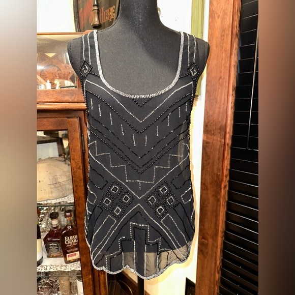 Body Central Tops - Body Central Sheer Black Tank Top Size Medium